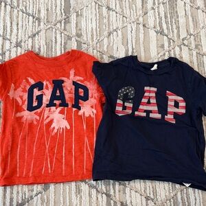 Two GAP Kids logo Tees